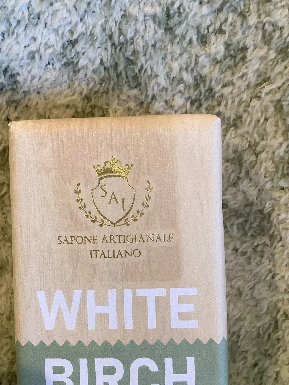 White Birch Scented Exfoliating Soap Sapone Artigianale Italiano 10.5 oz NWT